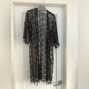 Sequin below the knee duster